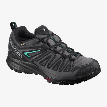 Salomon Női X CREST GORE-TEX Túracipő Fekete